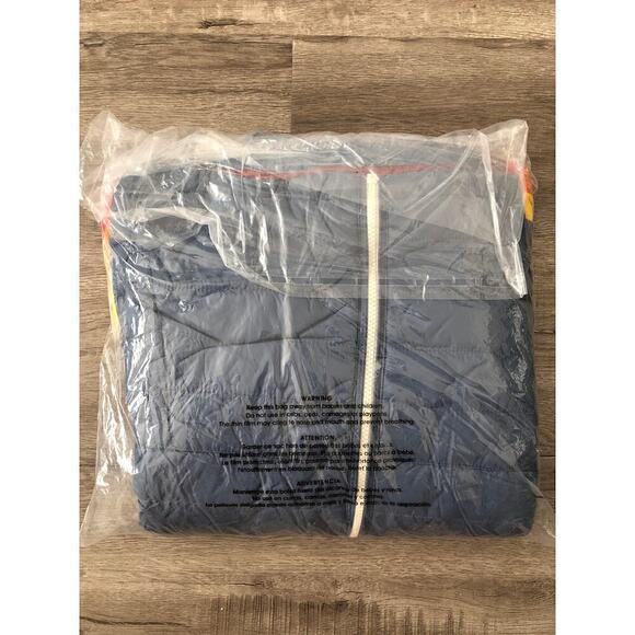 Marine Layer Banks Jacket Hooded Quilted Down Fill Puffer Bering Sea Blue NWT S - Picture 7 of 8